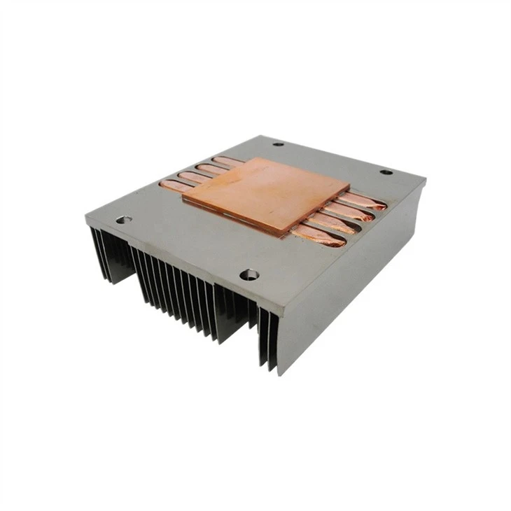 Aluminum Zipper Fin Copper Base Radiator