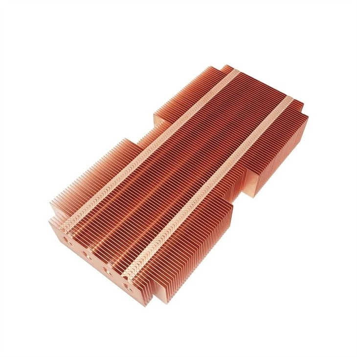 Copper Zipper Fin CPU Heat Sink